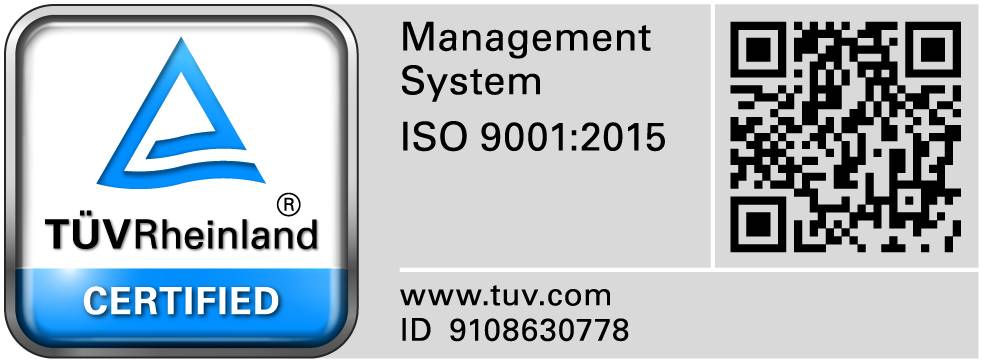 Notre certification ISO 9001 QR CODE